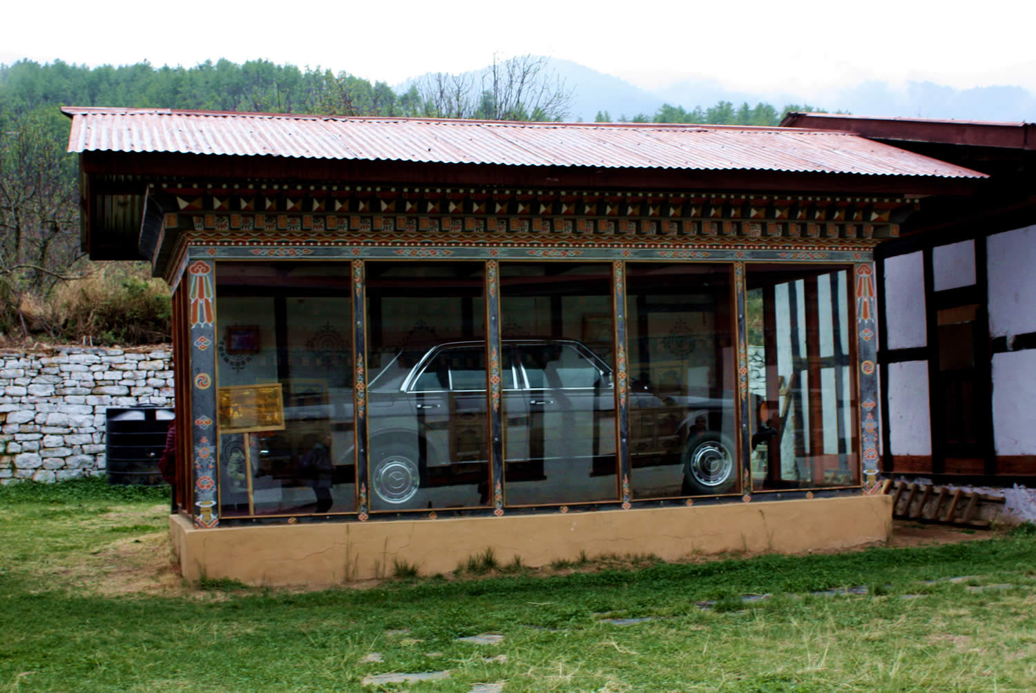 Dilgo Khyentse's automobile preserved in the Memorial Museum in Paro, Bhutan.