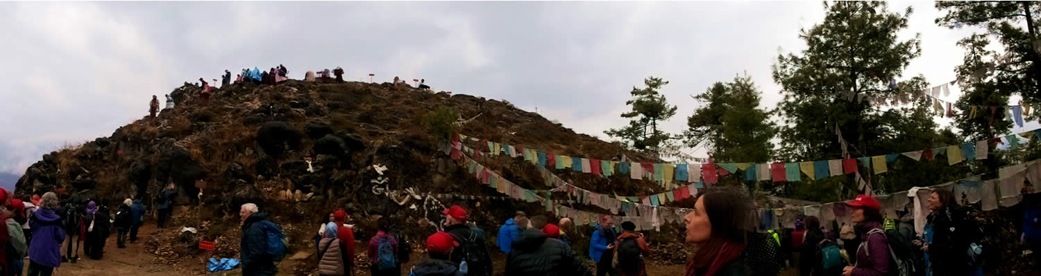 Pema Tsek (Lotus Mound). One of the eight charnel grounds of Guru Rinpoche.